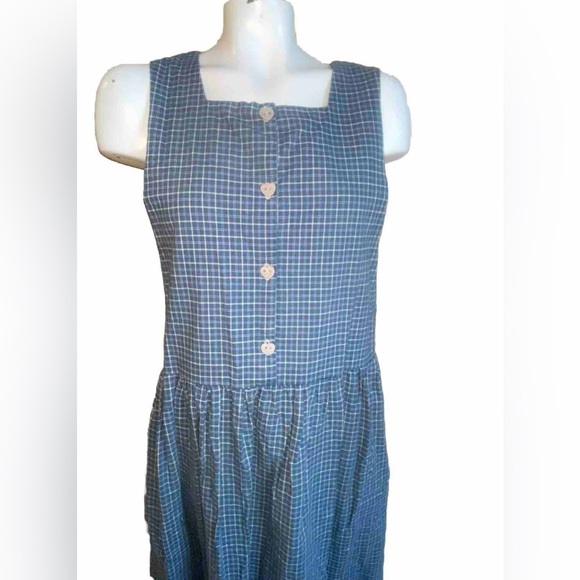 Hearts & Homespun Plaid Vintage Dress/Jumper - Picture 2 of 12